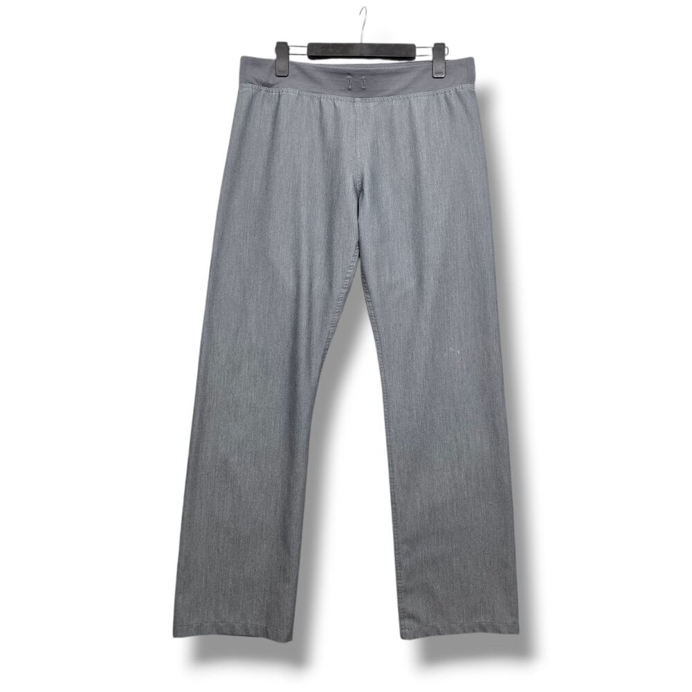 Figs Livingston Basic Scrub Pants Womens Medium Tall Straight T21003T Gray